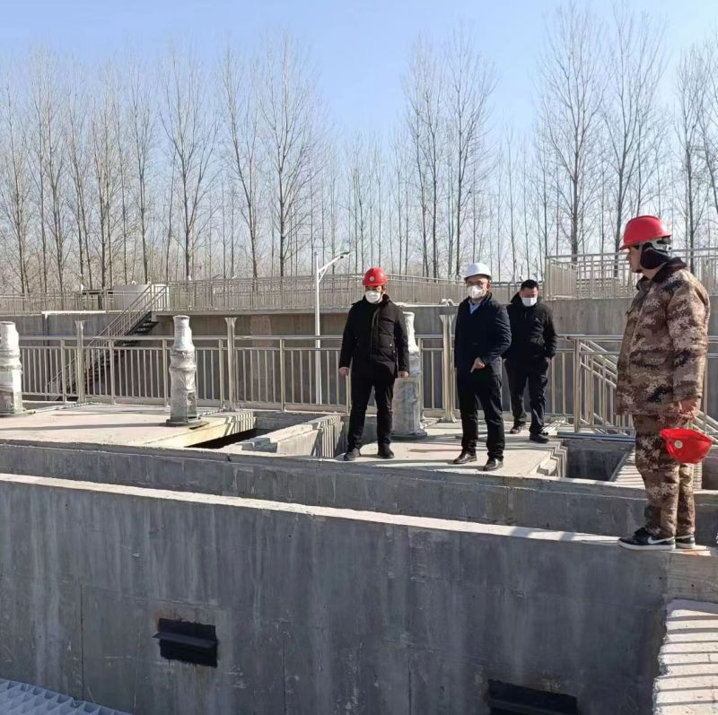 河南萬川環保董事長赴(fu)濮陽範縣汚水處理廠(chang)現場視(shi)詧指導(dao)工作